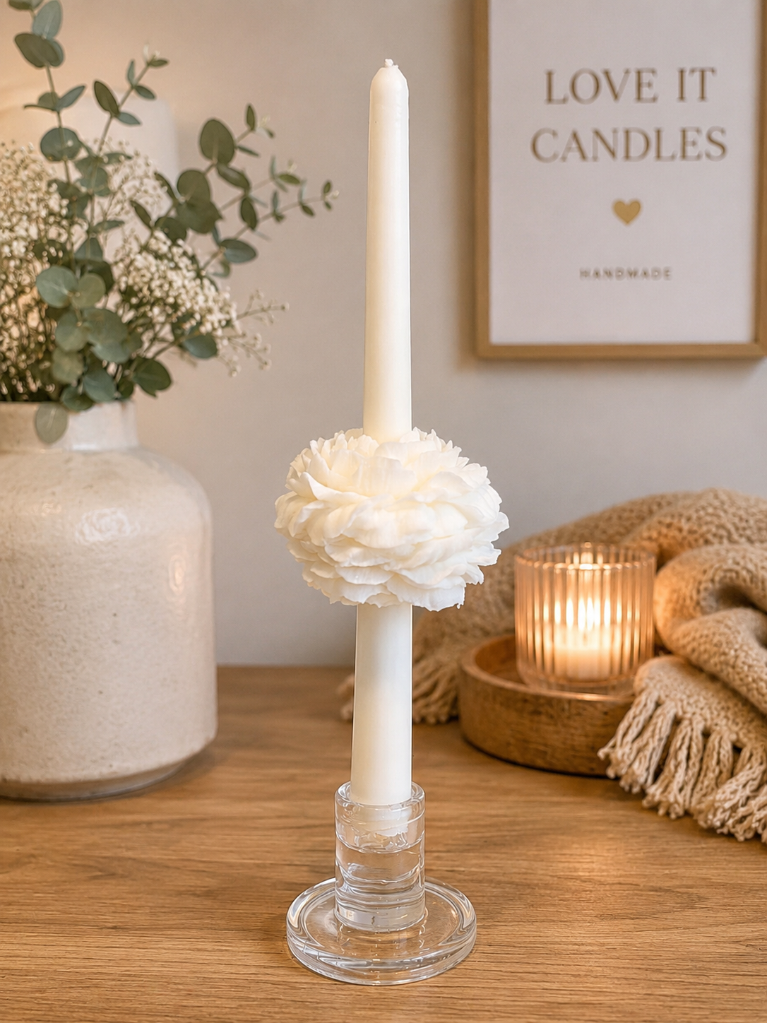 Bloemen Dinerkaars – Witte Pioenroos