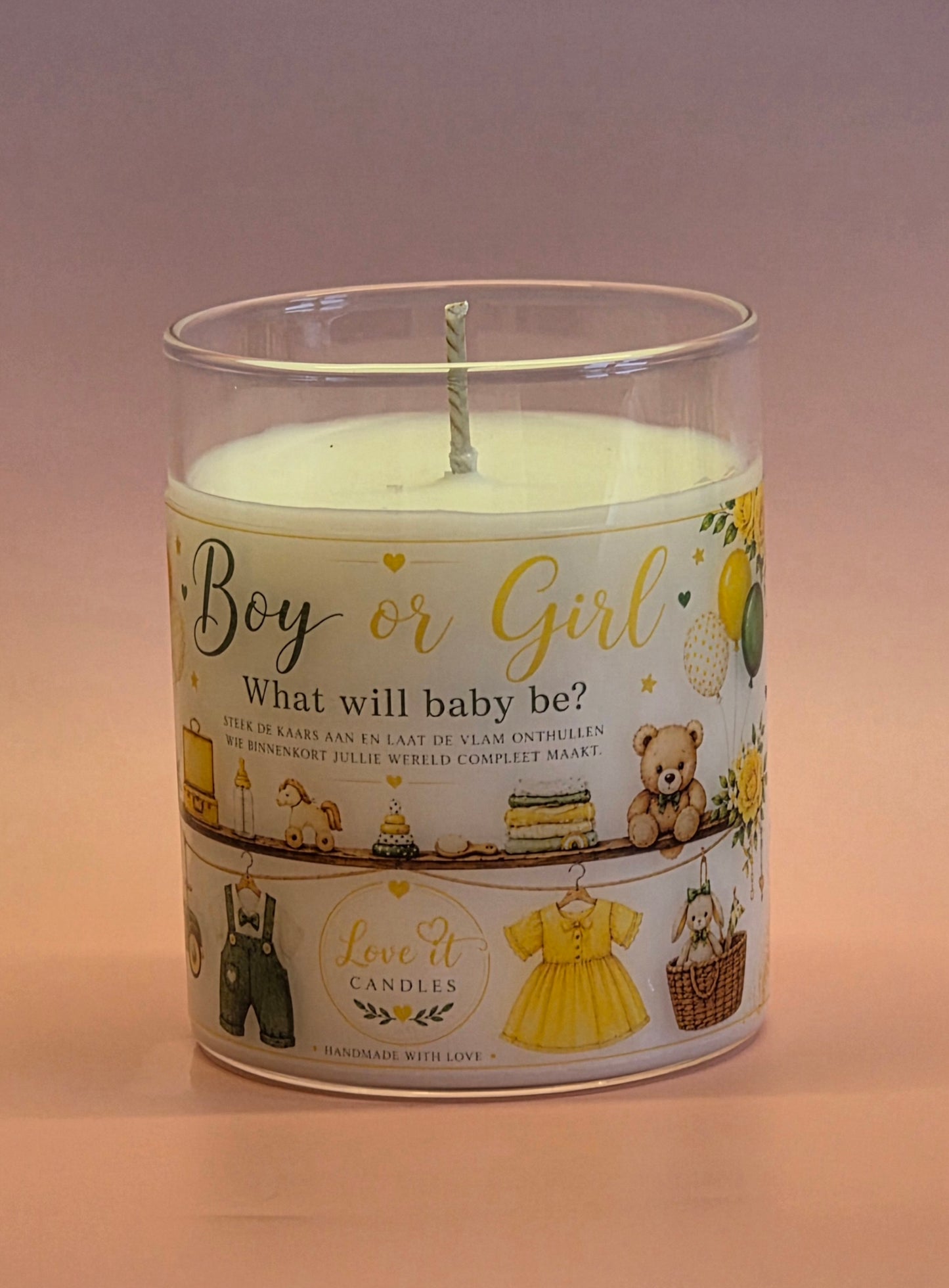 Boy or Girl?-Gender Reveal kaars